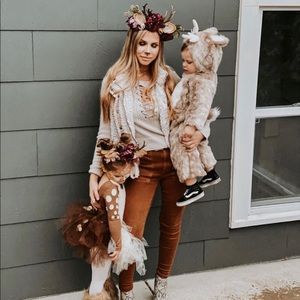 Deer costume (mommy head piece also)